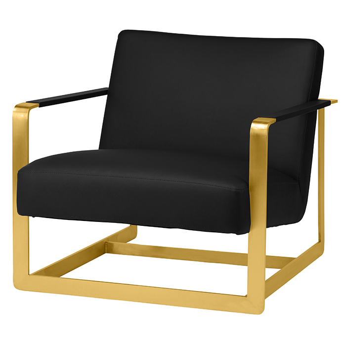 Modern Furniture REHGDJ922 Lounge Chair With Gun Metal