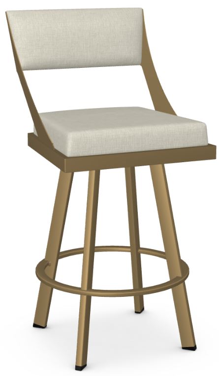 Swivel Counter Bar Stool In Gold Frame, Colorful Swivel Bar Stools