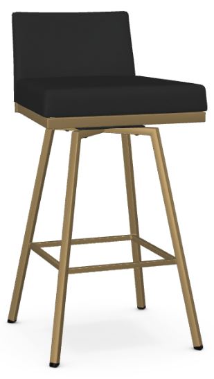 Bar Stools Kitchen Counter, Low Back Leather Swivel Bar Stools
