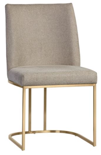 Oyster S Fabric Dining Room Chair, Metal And Fabric Dining Room Chairs