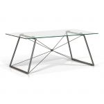 KR-1528 Rectangular Glass Top Coffee Table