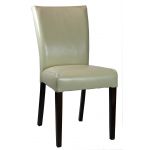 Cream Low Back fabric Dining Room Chair in Neutral Linen R-3260