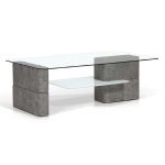 KR-1205 Rectangular Glass Top Coffee Table
