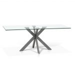 KR-1221 Rectangular Tempered Glass Top Coffee Table