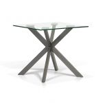 KR-1222 Glass Top End Table