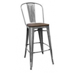 RE-1103 Wooden Stool With Back