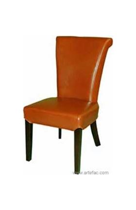 Rv 2500 Rollback Leather Dining Chair, Terracotta Dining Chair Covers