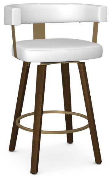 Swivel Counter Bar Stool W Solid Wood, White Wood Kitchen Counter Stools
