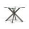 KR-1222 Glass Top End Table